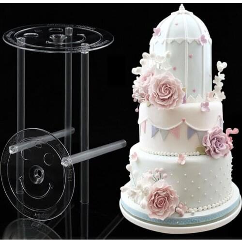 4/6/8/10/12inch Multi-layer Cake Support Frame Practical Cake Stands Round Dessert Support Spacer Piling Bracket DIY Cake Tool