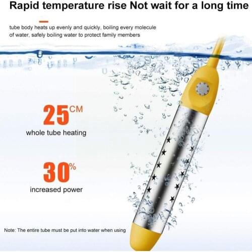 Immersion Electric Water Heater 2000W Portable Boiler Water Pool EU For Brewing UK Heater Mini Heater Plug Hot AU A5H8