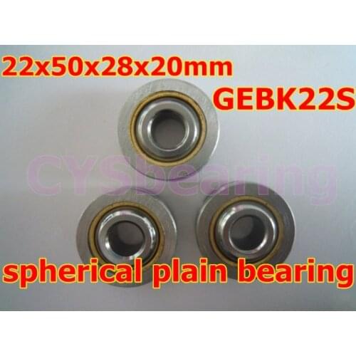 GEBK22S radial spherical plain bearing with self-lubrication for 22mm shaft