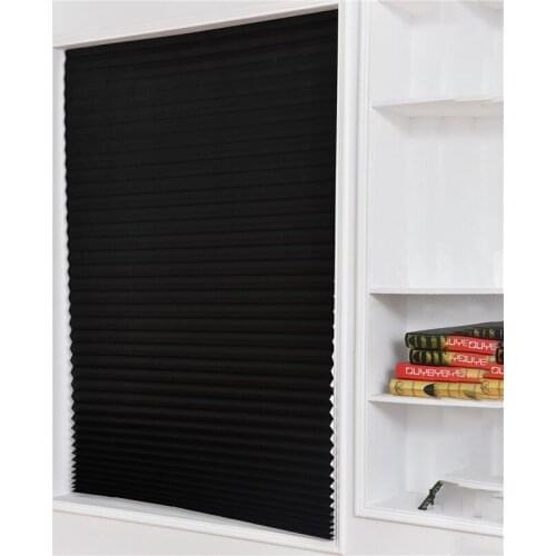 Self-Adhesive Blinds Semi-Blind Window Curtains Bathroom Kitchen Balcony Office Blinds Pleated Curtains