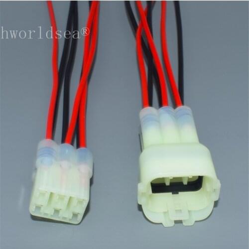 Shhworldsea 4Sets 6 Pin/way male&female Auto sensor plug,Car waterproof electrical connector automotive Socket for CAR etc
