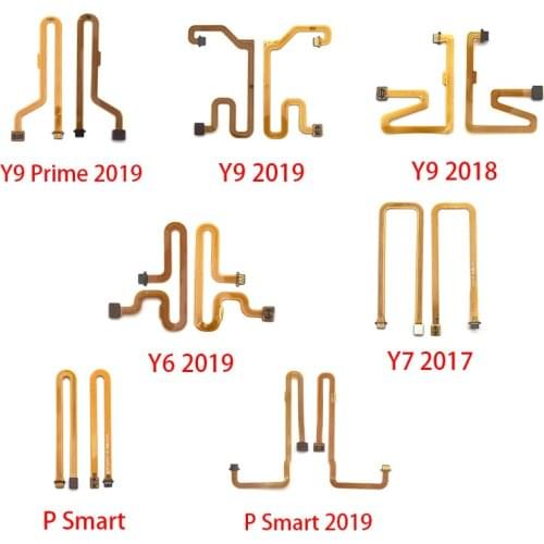New Home Button Fingerprint Touch Id Sensor Connector Flex Cable For Huawei Y6 Y7 P8 Lite 2017 Y9 2018 P Smart 2019