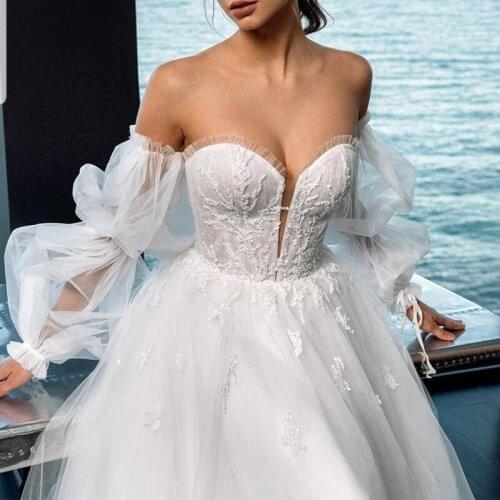 Bridal Sleeves White Soft Tulle Removable Bicep Bridal Sleeves Elbow Loose Style Detachable Long Sleeves For Wedding Accessories