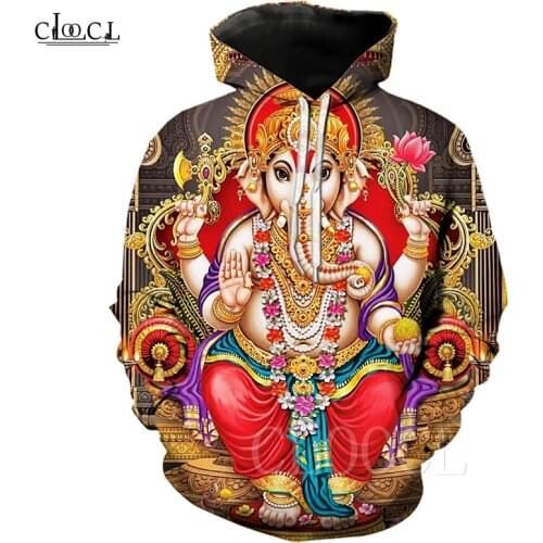 Lord Ganesha Hoodies Autumn Winter Hoody Tracksuit Print 3D Hindu Elephant-headed God of Wisdom Men/Women Hip Hop Hoodie Hoddies