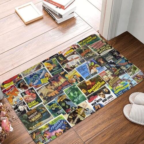 Vintage Horror Doormat Carpet Mat Rug Polyester Non-Slip Floor Decor Bath Bathroom Kitchen Living Room 40x60