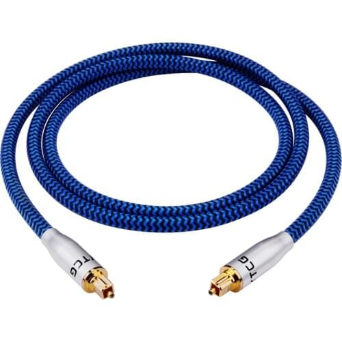 Y-051 gold-plated plug optical fiber audio SPDIF digital power amplifier cable suitable for HiFi audio 5.1/7.1 square mouth