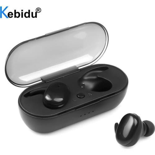 Y30 TWS Fingerprint Touch Bluetooth 5.0 Earphones Wireless Gaming Headphones 4D Stereo Handfree Portable with Charging Box