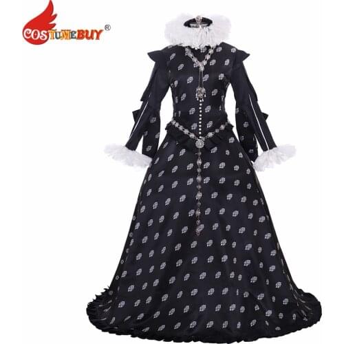 Costumebuy Tudor Elizabeth Queen Ball Gown Dress Medieval Renaissance Women Ruffle Dress Custom Made