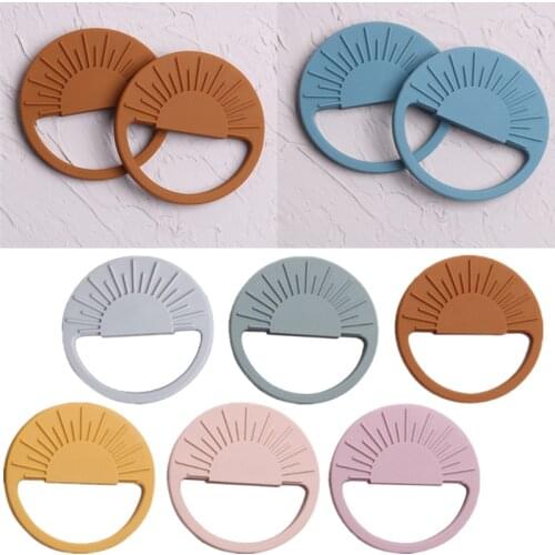 1pc Baby Silicone Teethers Rodent Teething Ring Toddler Newborn Molar Pain Soothing Teething Toy Natural Stop Sucking Thumb Toys