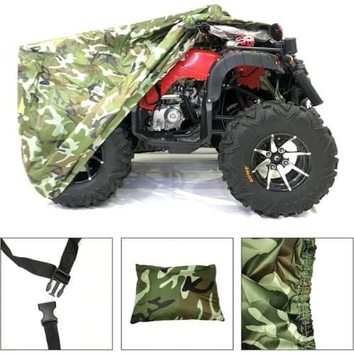 1 Pcs Universal 190T Beach Quad Bike ATV Camouflage Protector Cover Waterproof Rain Proof Dust Anti-UV Snowproof M L XL XXL XXXL