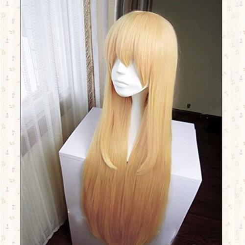 100cm Himouto! Umaru-chan Umaru Doma Anime Cosplay Wig Hign-temperature Resistance + Wig Cap