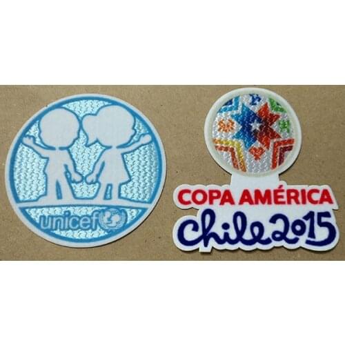2015 Chile COPA AMERICA soccer patch set Iron-on Authentic Patches Argentina Brazil Uruguay Chile Players Issue Badges