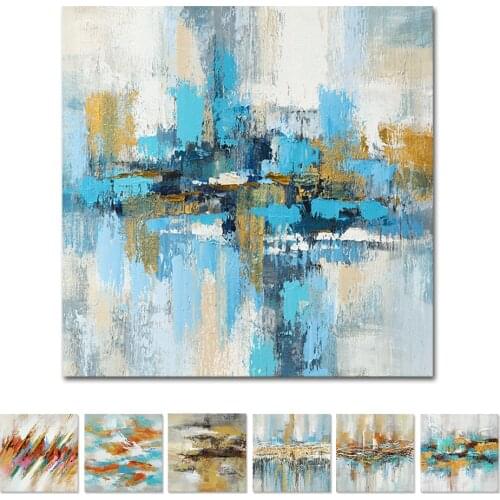 Abstract Oil Painting 100% Handpainted Colorful Landscape Art Picture On Canvas For Home Decor Modern Abstract Wall Art Painting