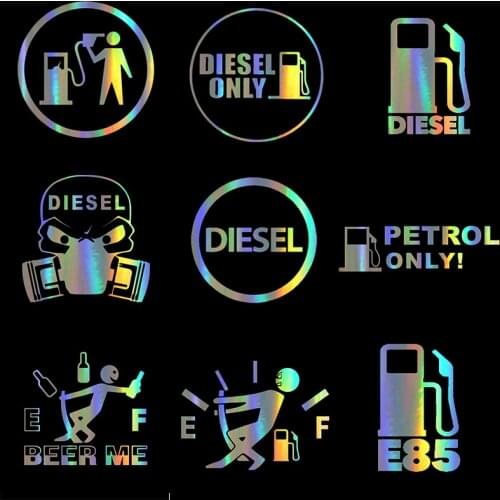 WaveHands Car Sticker 3D DIESEL ONLY Fuel Sticker On Car Funny Sticker Decal Vinyl Car Styling