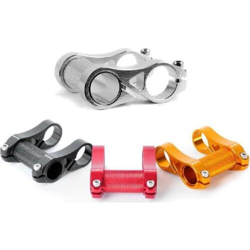 Free shipping, Bike Handlebar Dual Stem,Rise Stem,Adjustable S95 Offset for Bike handlebar for Folding Bike Bicycle Parts BSB036