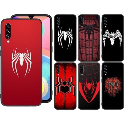Marvel Super Spiderman LOGO For Samsung Galaxy A90 A80 A70S A60 A50S A50 A40 A40S A30 A30S A20E A20S A10S A10 A2Phone Case