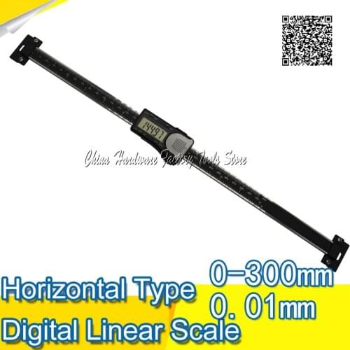 Free Shipping 0-300mm High Accuracy Black Horizontal Scale Type Digital Caliper horizontal digital caliper