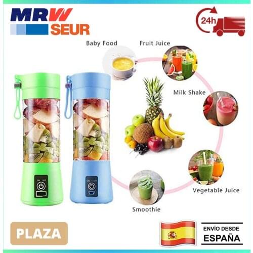 Electric portable USB blender, portable juicer Cup, fruit electric blender, six 3D blades for an excellent