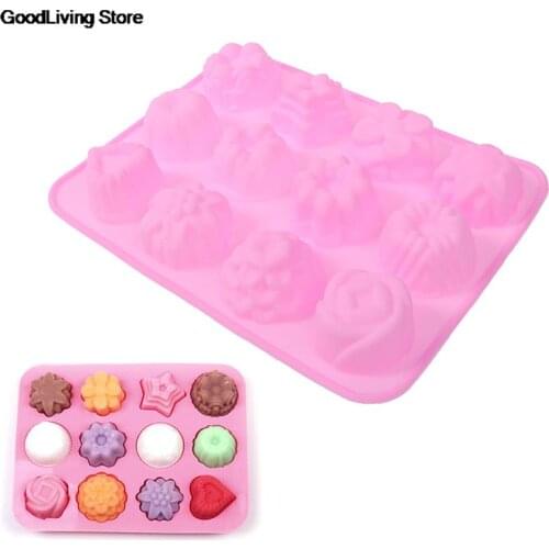 1 PC Mould Flower Shaped Silicone Mold for 3d Form for Candles Making DIY Handmade Molds for soap making candle making kit
