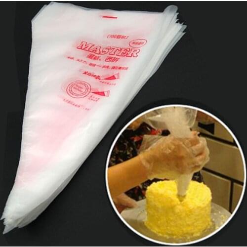 Hot!!!100 PCS/lot Small-sized 17x26cm Cake Cream Decorating Disposable Icing Pastry Disposable Piping Bag Mold P45