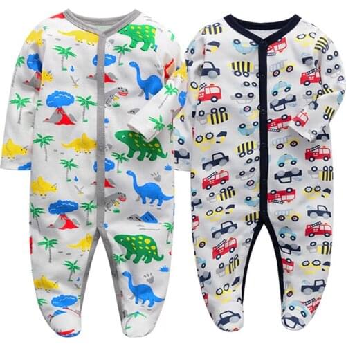 2piece/lot baby clothes Full Sleeve cotton infantis baby clothing romper cartoon costume ropa bebe 3 6 9 12 M newborn clothes