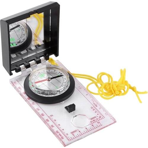 Multifunctional Compass With Mapping Ruler And Mirror Emergency Kits Suitable For Outdoor Activities Camping Map Readings