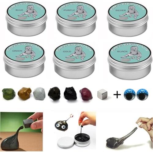 Modeling Clay Hand Putty Slim Mud Dough Children Educational Toys DIY Magnetic Bouncing Plasticine Adult Decompression Gadget