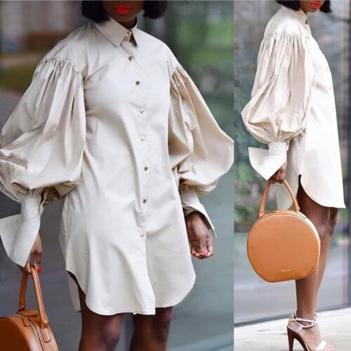 MXPZSP Fashionable Shirt Dresses