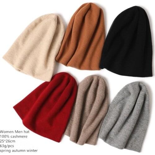 Naizaiga 100% cashmere solid knitting women hat fashion warm cap ,SN315