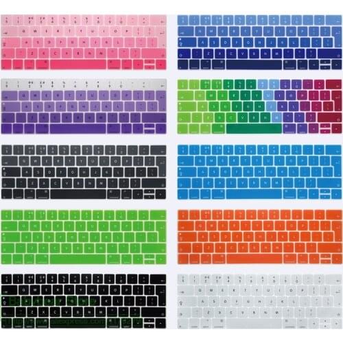 EU Euro Enter English Keyboard Cover For New Macbook Pro Retina 13 15 with Touch Bar Silicone Computer Keyboard Protector