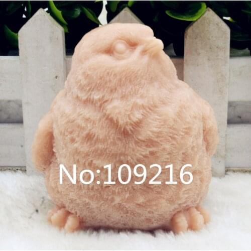 New Product!!1pcs 3D Bird with Rise Head (zx203) Food Grade Silicone Handmade Soap Mold Crafts DIY Mould