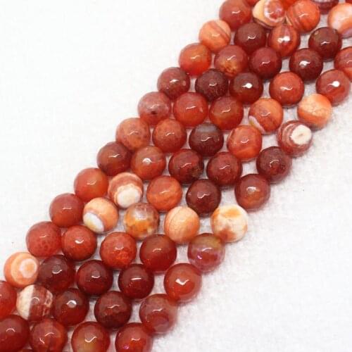 Wholesale Faceted Coffe Fire Agates 6-12mm Round Beads 15",For DIYJewelry making!We provide mixed wholesale for all items
