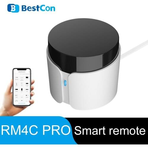 Broadlink RM4C Pro Wifi IR RF Remote Control Switch Bestcon Universal Controller Compatible Alexa Google Home For Smart Home