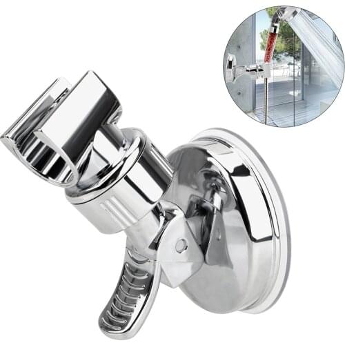 Adjustable Shower Head Hand Set Holder Plastic Suction Bracket Bathroom Wall Mount Lightweight Robust Durable Bathroom Shower