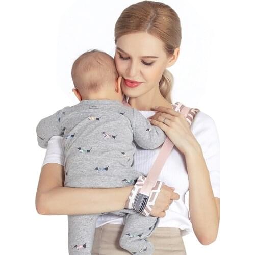 Adjustable Baby Single Shoulder Strap Infant Baby Carrier Breathable Ergonomic Portable Cotton Shoulder Carrier Soft Wrap Sling
