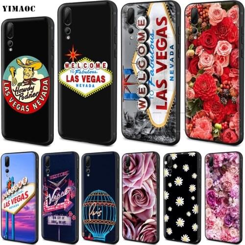 YIMAOC Las Vegas Silicone Case for Huawei Honor 6a 7a 7c 7x 8 9 10 Lite Pro Y6 Prime 2018 2017