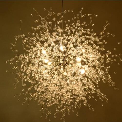 Modern minimalist dandelion chandelier living room bedroom clothing store stars chandeliers restaurant cafe LED lights led lamps