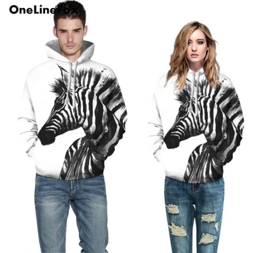 OneLineFox Galaxy Unicorn Hoodies Men/Women Animal Winter Hoodies Unisex Sweatshirt Pullover Tracksuits Coats Streetwear Hoody