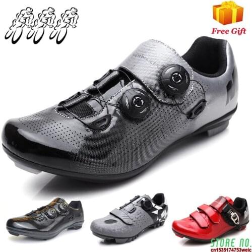 Summer Professional Road Cycling Shoes Mens Mountain Self-locking Shoes Mens Road Mountain Dual-purpose Ultra-light Breathable
