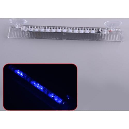 Universal Car Interior 12V 16LED Solar Blue Strobe Flashing Flash Warning Dash Light Lamp