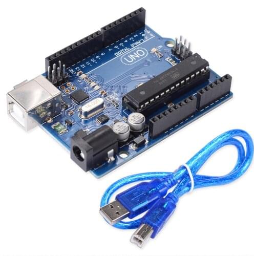 UNO R3 for arduinoMEGA328P ATMEGA16U2 1PCS UNO R3 Development board + 1PCS cables