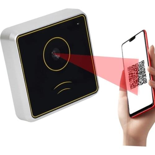 Wifi Bluetooth RJ45 TCP IP QR Barcode Scanner and IC Card Reader Wiegand 26/34 for Access Control Door Lock