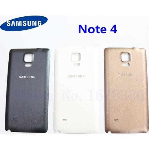 Battery Back Cover For Samsung Galaxy Note 4 Note 4 NOTE4 N910F N910V N910C N910L Rear Housing Battery Door Case Replacement
