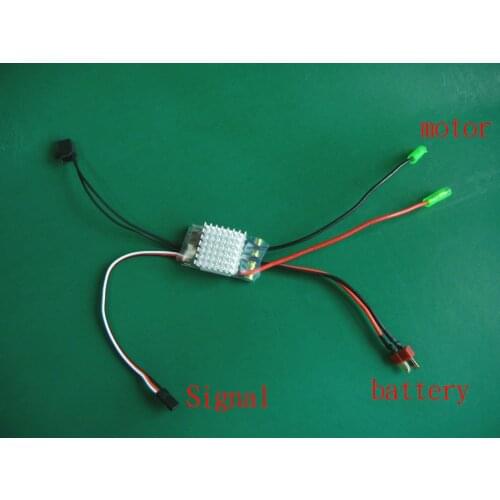 1pcs 40A Dual Way Brushed ESC 5-25V 2-6S Electronic Speed Controller DIY Parts for RC Racing Boat Car Tank 550 775 Motor