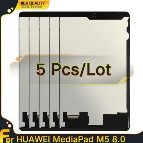 5pcs/lot High quality 8" LCD For Huawei MediaPad M5 8.0 Display Touch Screen Digitizer Assembly 100% Tested working