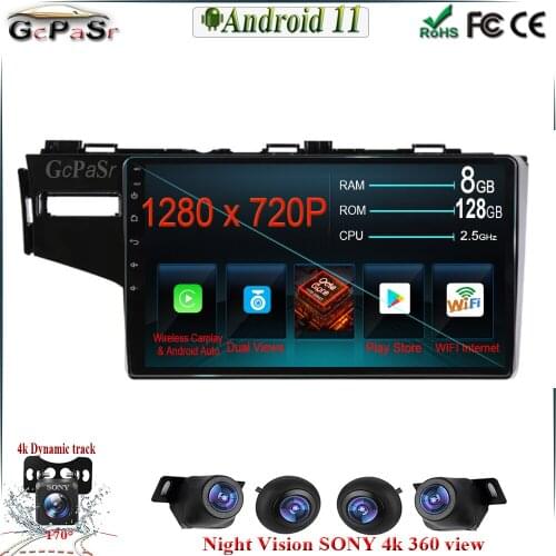 Android 11 For Honda Jazz 3 2015 - 2020 Fit 3 GP GK 2013 - 2020 Car Radio Multimedia Player navigation stereo No 2din 2 din DVD