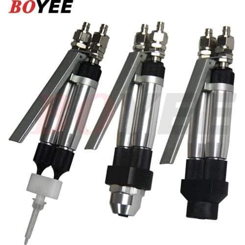 Free shipping BY-10AB hand control double liquid glue gun AB manual glue gun double liquid valve manual dispensing valve