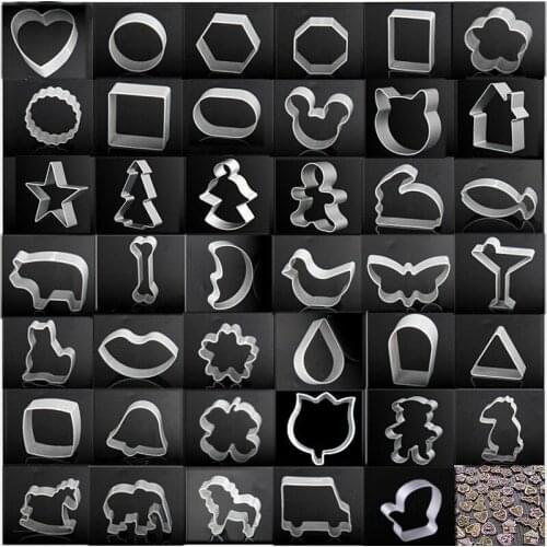 Free Shipping Fish Cutters Heart Round Cartoon Cooking Tools Fondant Paste Mold Cake Decorating Clay Resin Sugar Candy Sculpey