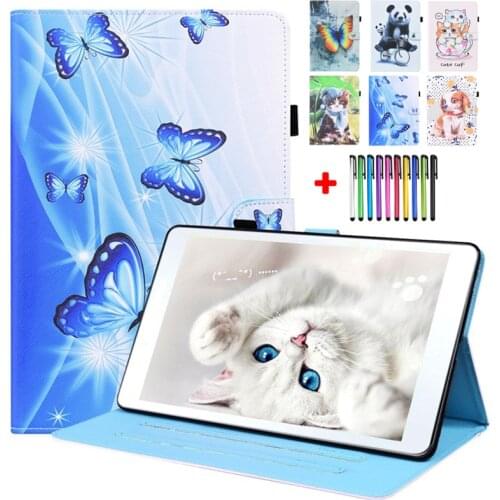 For iPad 5th 6th Generation Case For iPad Air 2 Air 1 9.7 2018 Case Cartoon Cute Painted Tablet Smart Cover iPad Pro 9.7 Funda