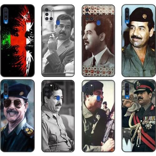 Black tpu Case For Samsung Galaxy A50 50S A30S A10 A11 A21S A31 A41 A51 A71 M21 M30S S10 LITE Cover Saddam Hussein Iraq Arabic